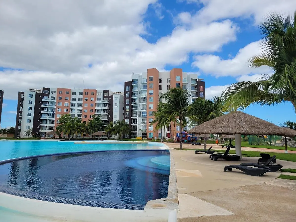 Comodo Y Economico Departamento Con Laguna Artificial Apartment Cancun